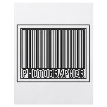 Barcode Photographer flyers by Photographer_Shirts Barcode Photographer flyers