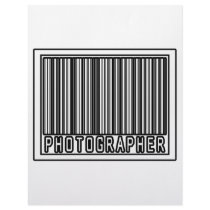 Barcode Photographer letterhead by Photographer_Shirts Barcode Photographer letterhead