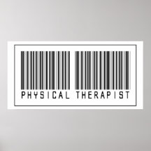 Barcode Physical Therapist Posters