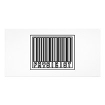 Barcode Physicist photo cards by PhysicistShirts Barcode Physicist photo cards