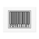 Barcode Physicist Postcards