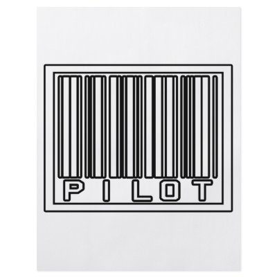 Barcode Pilot Full Color Flyer by pilotshirts