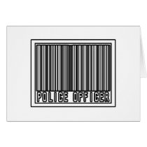 Barcode Police Officer cards by PoliceOfficer_Shirts Barcode Police Officer cards