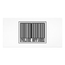 Barcode Police Officer photo cards by PoliceOfficer_Shirts Barcode Police Officer photo cards