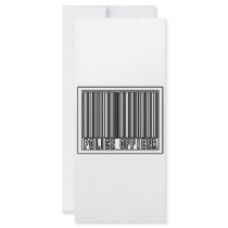 Barcode Police Officer rack cards by PoliceOfficer_Shirts Barcode Police Officer rack cards