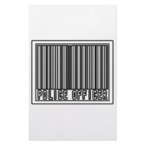 Barcode Police Officer stationery