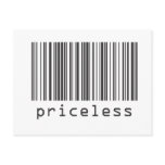 Barcode - Priceless Post Card