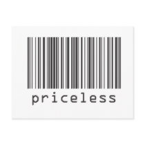 Barcode - Priceless Post Card