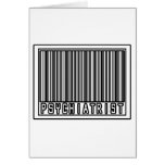 Barcode Psychiatrist Greeting Cards
