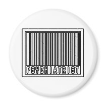 Barcode Psychiatrist Magnet