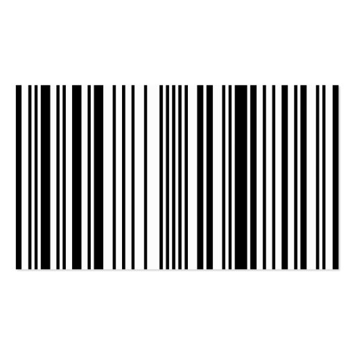 barcode QR code Business Card (back side)