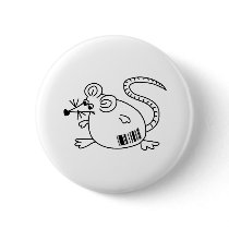 Barcode Rat buttons by SuperBug Barcode Rat buttons