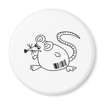 Barcode Rat magnets by SuperBug Barcode Rat magnets