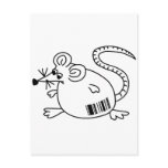 Barcode Rat Postcards