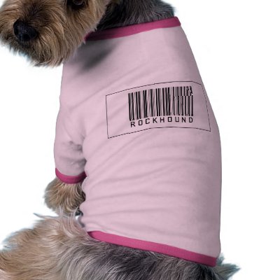 Barcode Rockhound Dog Tee by crazygoodstuff