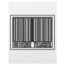 Barcode Science Teacher flyers by scienceteachershirts Barcode Science Teacher flyers