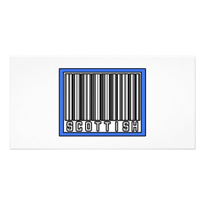 Barcode Scottish Photo Card Template by Scottish_Pride