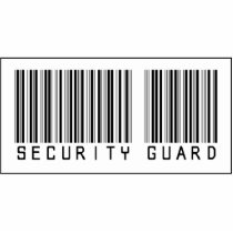 Barcode Security Guard photo sculptures