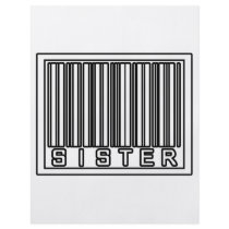 Barcode Sister flyers by Proud_Sister_Shirts Barcode Sister flyers