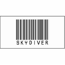 Barcode Skydiver photo sculptures by crazygoodstuff Barcode Skydiver photo sculptures