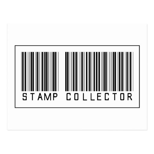 Barcode Stamp Collector Postcard Zazzle