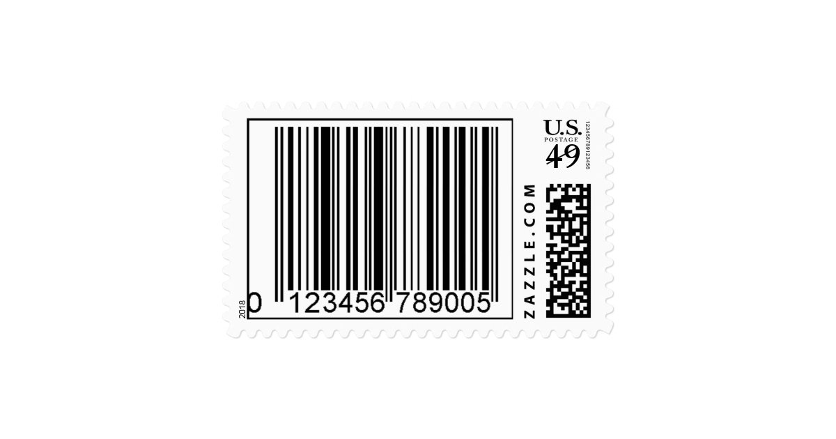 Barcode stamps! postage stamp Zazzle