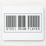 Barcode Steel Drum Player Mousepads