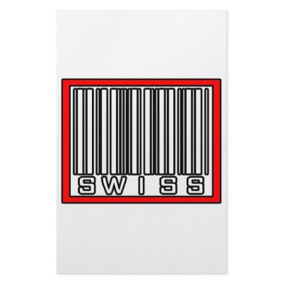 Barcode Swiss Custom Stationery by Swiss_Pride