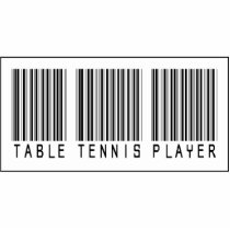Barcode Table Tennis Player photo sculptures