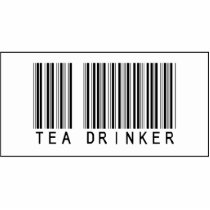Barcode Tea Drinker photo sculptures