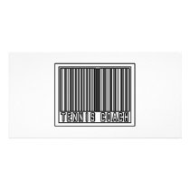 Barcode Tennis Coach photo cards by tenniscoachshirts Barcode Tennis Coach photo cards