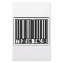 Barcode Tennis Coach stationery by tenniscoachshirts Barcode Tennis Coach stationery