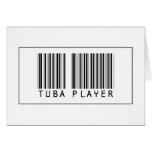 Barcode Tuba Player Cards