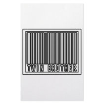 Barcode Twin Brother stationery by Shirts_For_Twins Barcode Twin Brother stationery