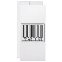 Barcode Twin rack cards by Shirts_For_Twins Barcode Twin rack cards