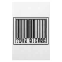 Barcode Twin Sister stationery by Shirts_For_Twins Barcode Twin Sister stationery