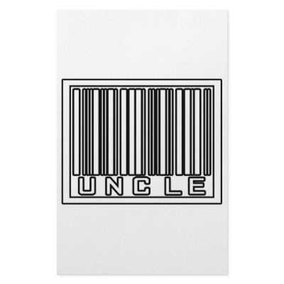 Barcode Uncle Stationery Design by Proud_Uncle_Shirts