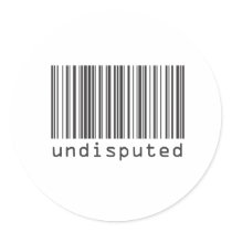 Barcode - Undisputed Round Stickers