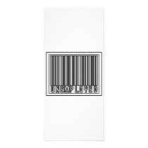 Barcode Unemployed rack cards by Funny_MoFo_Shirts Barcode Unemployed rack cards