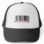 BarCode- Unique Red Trucker Hats