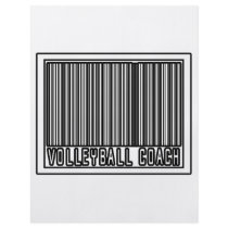 Barcode Volleyball Coach flyers by volleyballcoachgifts Barcode Volleyball Coach flyers