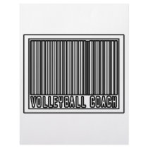 Barcode Volleyball Coach letterhead by volleyballcoachgifts Barcode Volleyball Coach letterhead