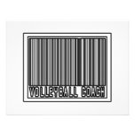 Barcode Volleyball Coach Personalized Announcement