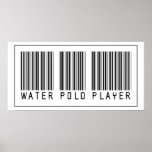 Barcode Water Polo Player posters