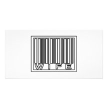 Barcode Wife Photo Card Template