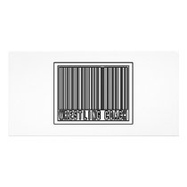 Barcode Wrestling Coach photo cards by wrestlingcoachshirts Barcode Wrestling Coach photo cards