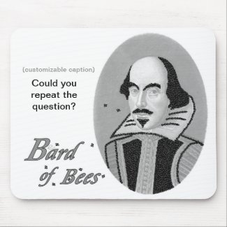Bard of Bees - Mousepad (customizable caption) mousepad