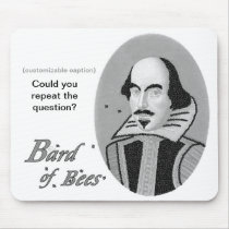 Bard of Bees - Mousepad (customizable caption)