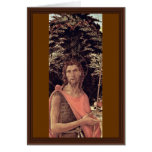 Bardi Altar Enthroned Madonna, John The Baptist Greeting Card
