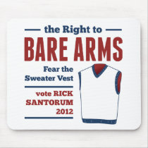 Bare Arms Rick Santorum Sweater Vest 2012 Mouse Pads